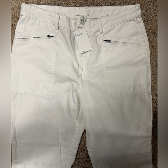 H&M Women's White Cargo Pants - Picture 3 of 5